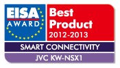 EISA AWARD Best Product 2012-2013 SMART CONNECTIVITY : JVC KW-NSX1