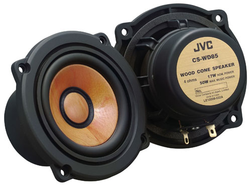 8.5cmフルレンジ・ウッドコーンスピーカー CS-WD85 Victor・JVC | JVC