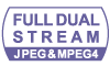 FULL DUAL STREAM (JPEG and MPEG4)