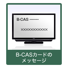 B-CASカードのメッセージ